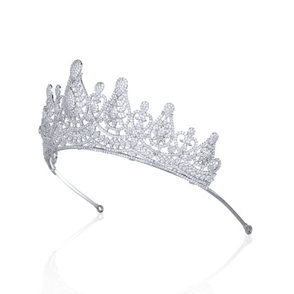 Tiara Micro-inlaid Zircon Crown Wedding | Magic Stories