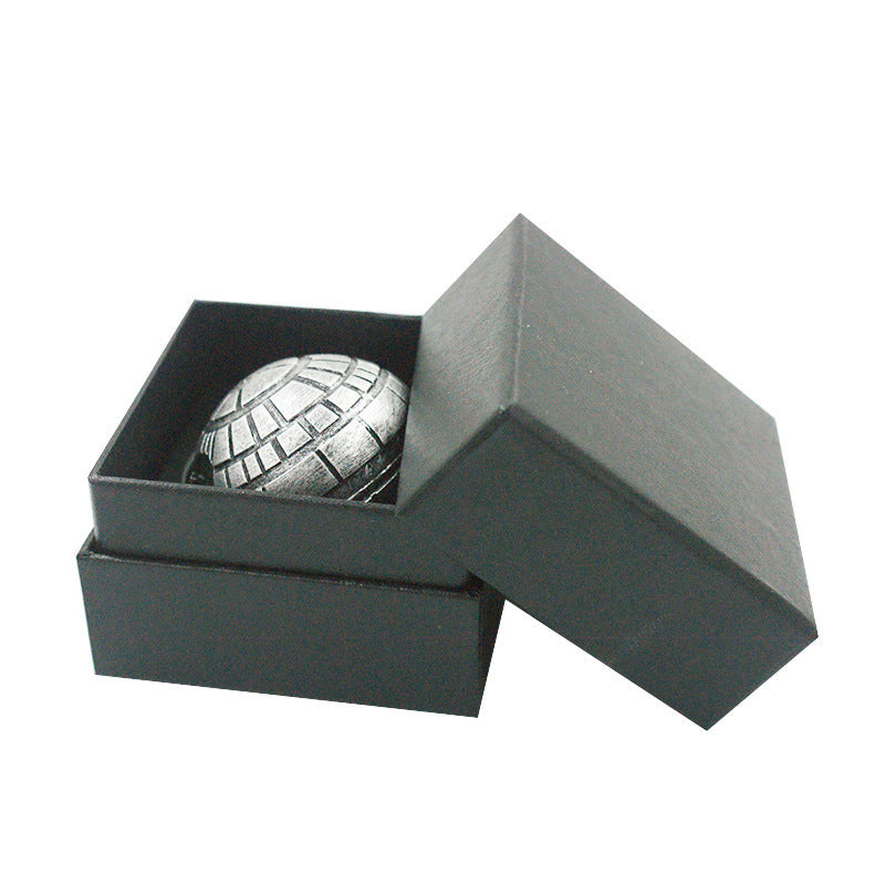 Three-Layer Zinc Alloy Herb Grinder 55mm — side view