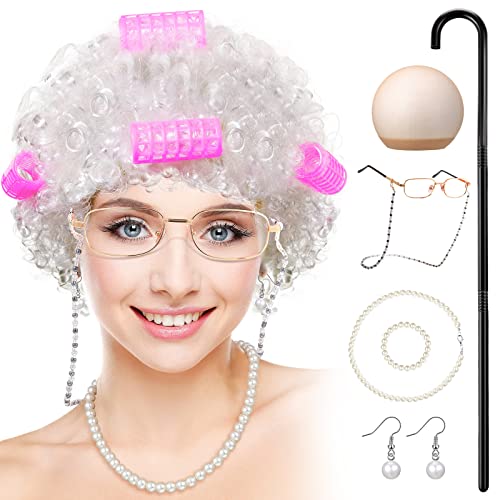 Flower White Grandma Wig Performance | Magic Stories