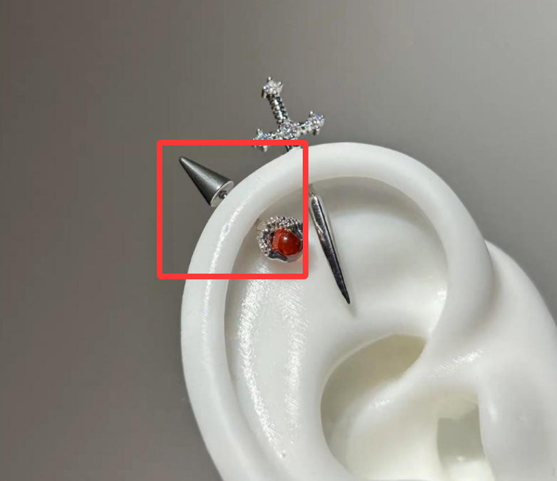 New Blue Sword Devil Stud Earrings | Magic Stories