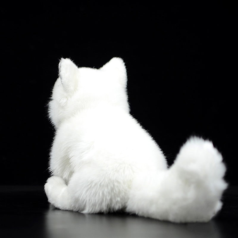 Arctic fox plush doll — side view