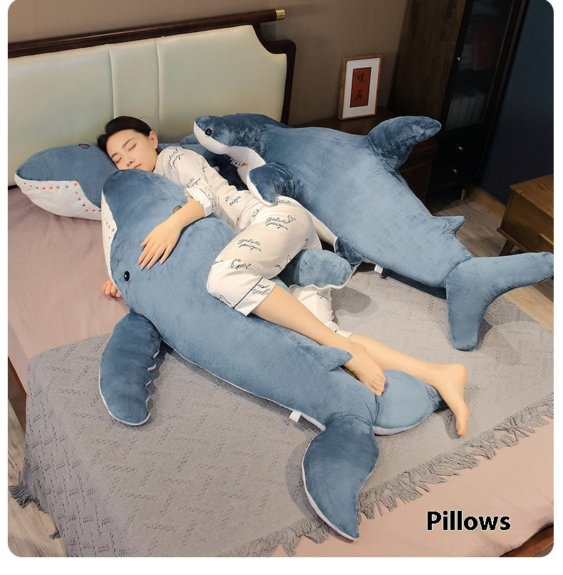 Cartoon Whale Shark Doll Plush Toys — scale reference