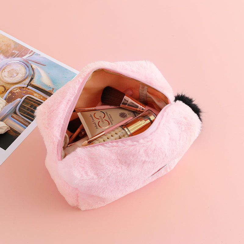 Plush Cosmetic Bag Korean Style Fashion | Magic Stories