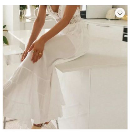 Super Fairy Fairy White Sling Long Dress | Magic Stories