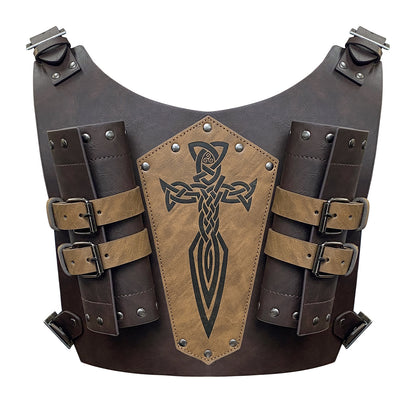 Medieval Strap Large Double Sword Set Retro COSPLAY Props — packaging
