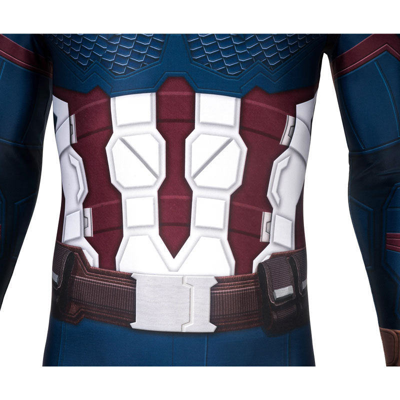 Avengers Endgame Captain America Jumpsuit Cosplay Costume — in use