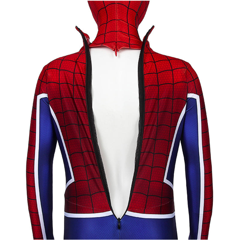 Spider-Man PS4 Spider-Punk Suit Kids Jumpsuit Cosplay Costumes — back view