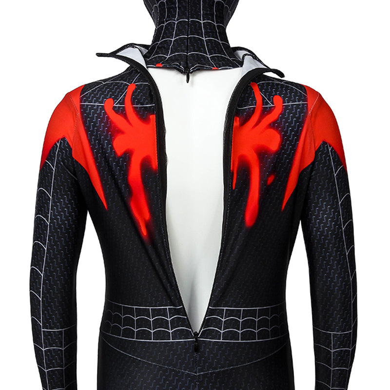 Spider-Verse Miles Morales Kids Jumpsuit Cosplay Costume — back view