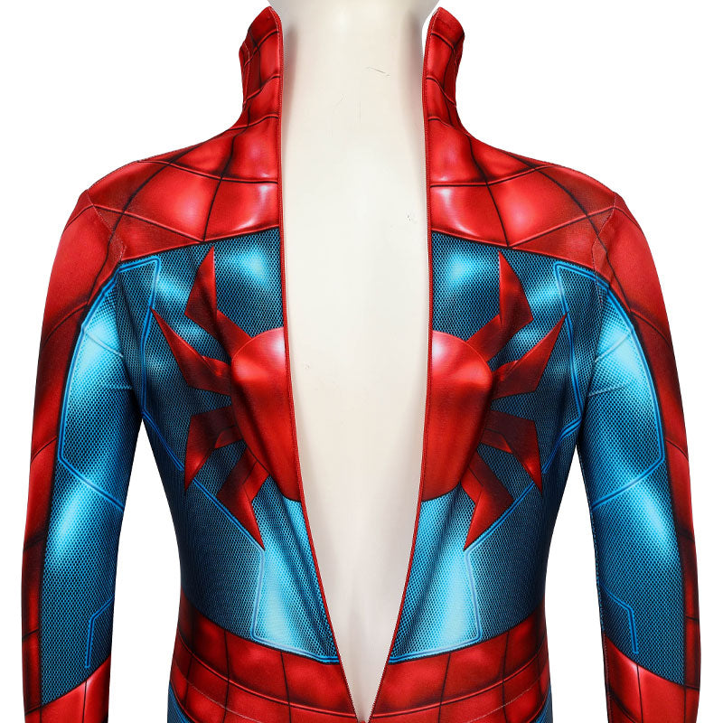 Marvel's Spider-Man Spider Armor MK IV Suit Kids Jumpsuits Cosplay Costume — back view