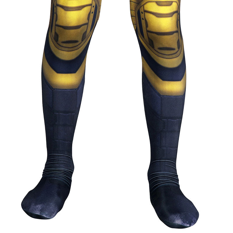 Deadpool & Wolverine Kids Jumpsuit Cosplay Costume — in use
