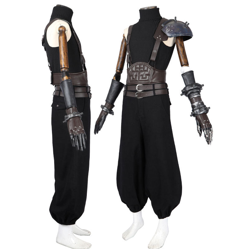 Final Fantasy VII Rebirth Cloud Strife Cosplay Costumes — back view