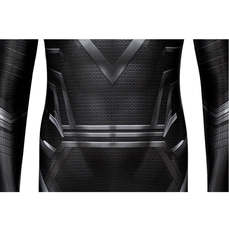 Black Panther Children Jumpsuit Cosplay Costume — back view