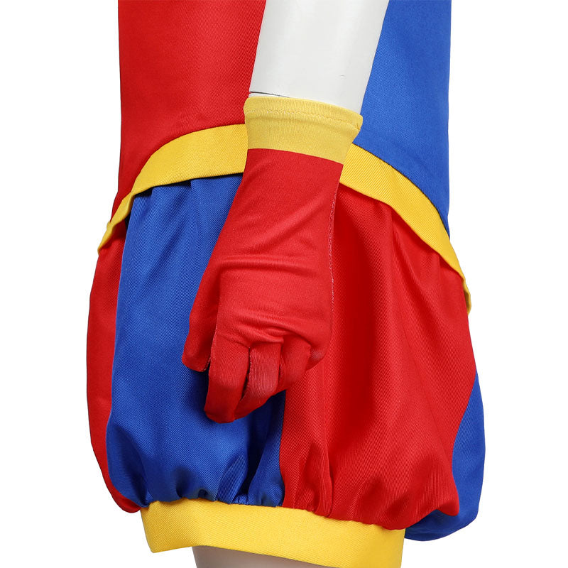 The Amazing Digital Circus Pomni Kids Cosplay Costume — back view
