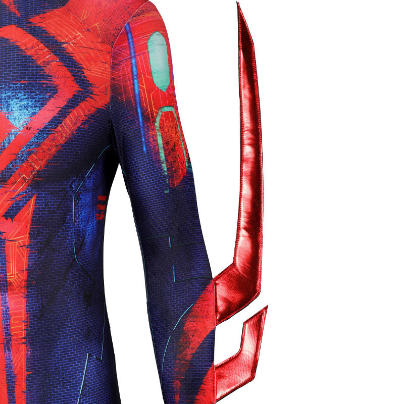 Spider-Man: Across The Spider-Verse Spider-Man 2099 Miguel O'Hara Jumpsuit Cosplay Costumes — in use