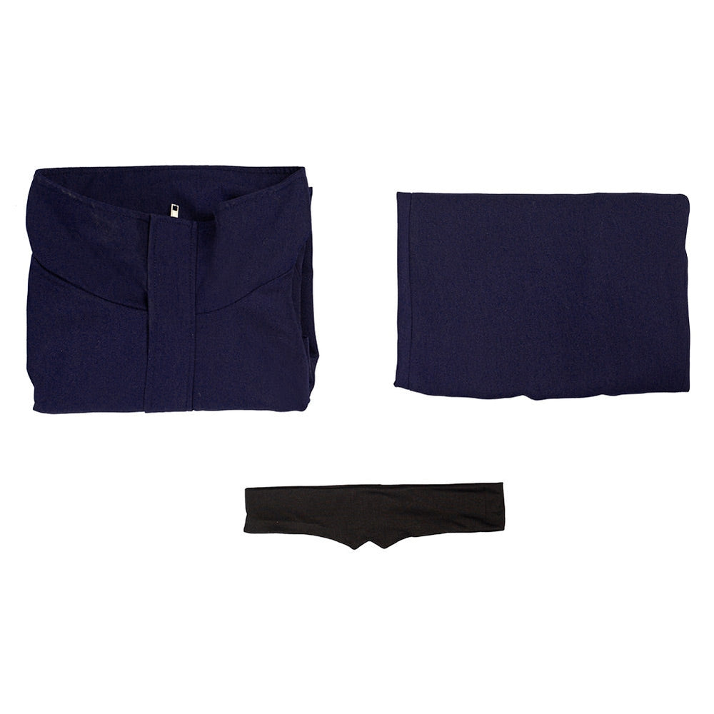 Jujutsu Kaisen Satoru Gojo Cosplay Costume with Blindfold — scale reference
