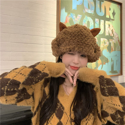 Warmth Plush Cold Proof Hat 3D Cat Ears | Magic Stories