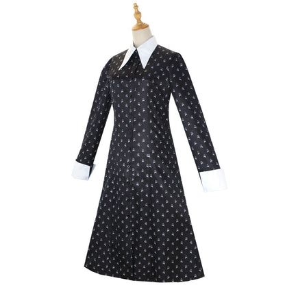 Cos Costume Halloween Wednesday Adams Black | Magic Stories