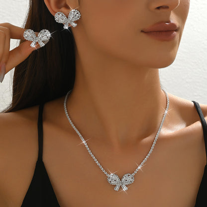 Women Black Butterfly Cubic Zirconia 2 Pcs | Magic Stories