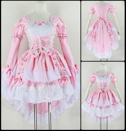 Cute Maid Cosplay Angel Love Princess Dress — back view