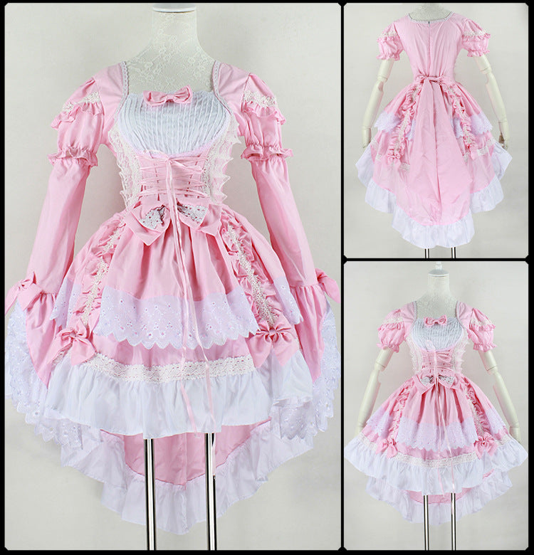 Cute Maid Cosplay Angel Love Princess Dress — back view