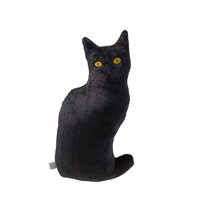 Cartoon Black Cat Pillow Plush Toy | Magic Stories