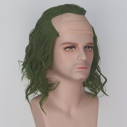 Simulation Scalp Green Short Curly Hair | Magic Stories