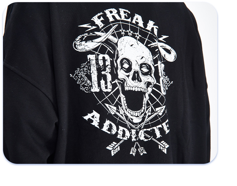 Hoodie Skeleton Couple Pullover And Hoodie — in use