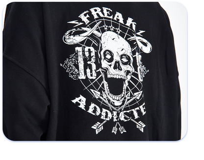 Hoodie Skeleton Couple Pullover And Hoodie — in use