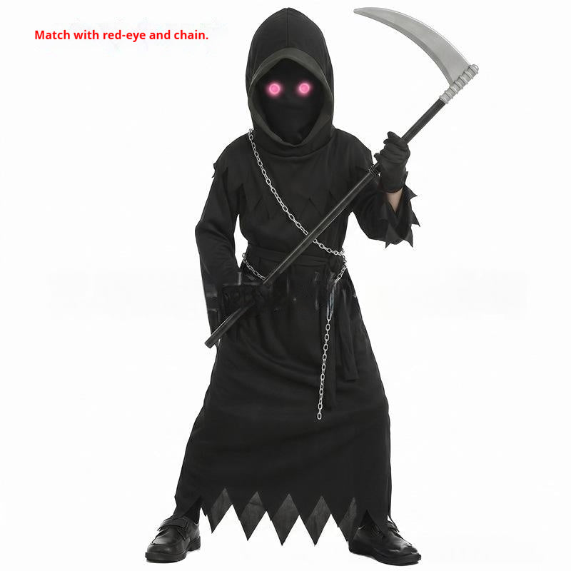 Red-Eyed Glowing Grim Reaper Costume | Magic Stories