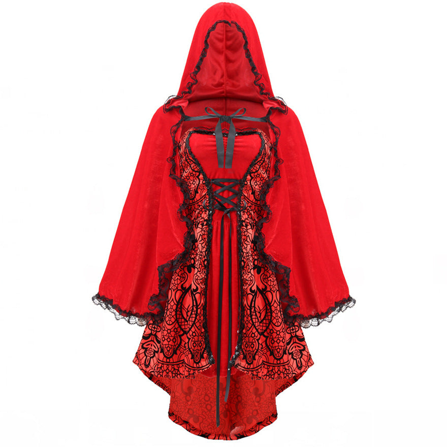 Halloween Jacquard Cloak Little Red Riding | Magic Stories