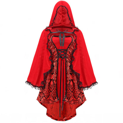 Halloween Jacquard Cloak Little Red Riding | Magic Stories