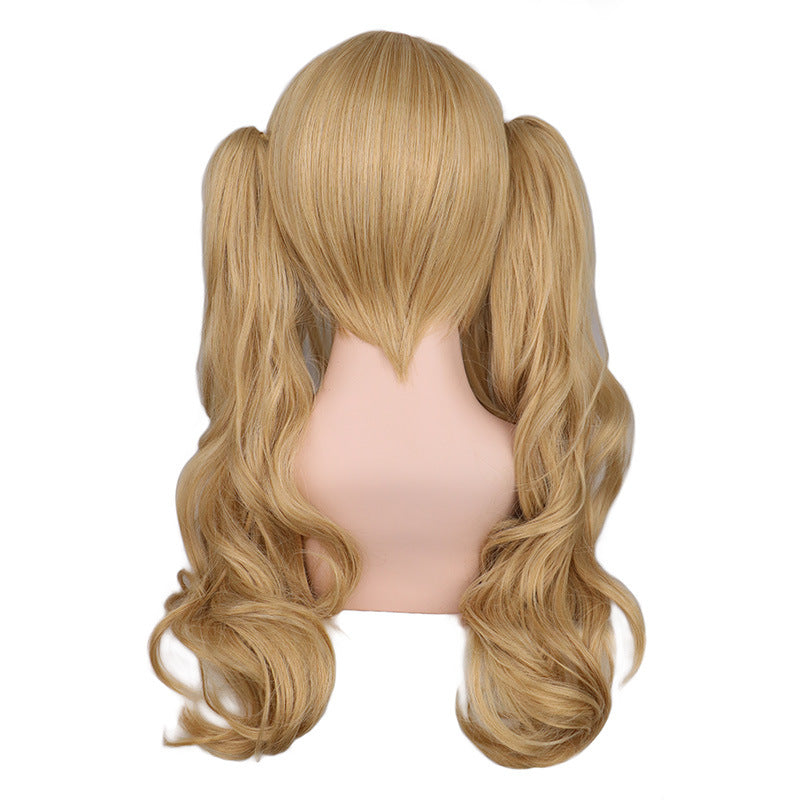 Female Tiger Clip Mixed Golden Wig Double | Magic Stories