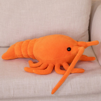 Orange Lobster Large Pillow Plush Toy Grab | Magic Stories