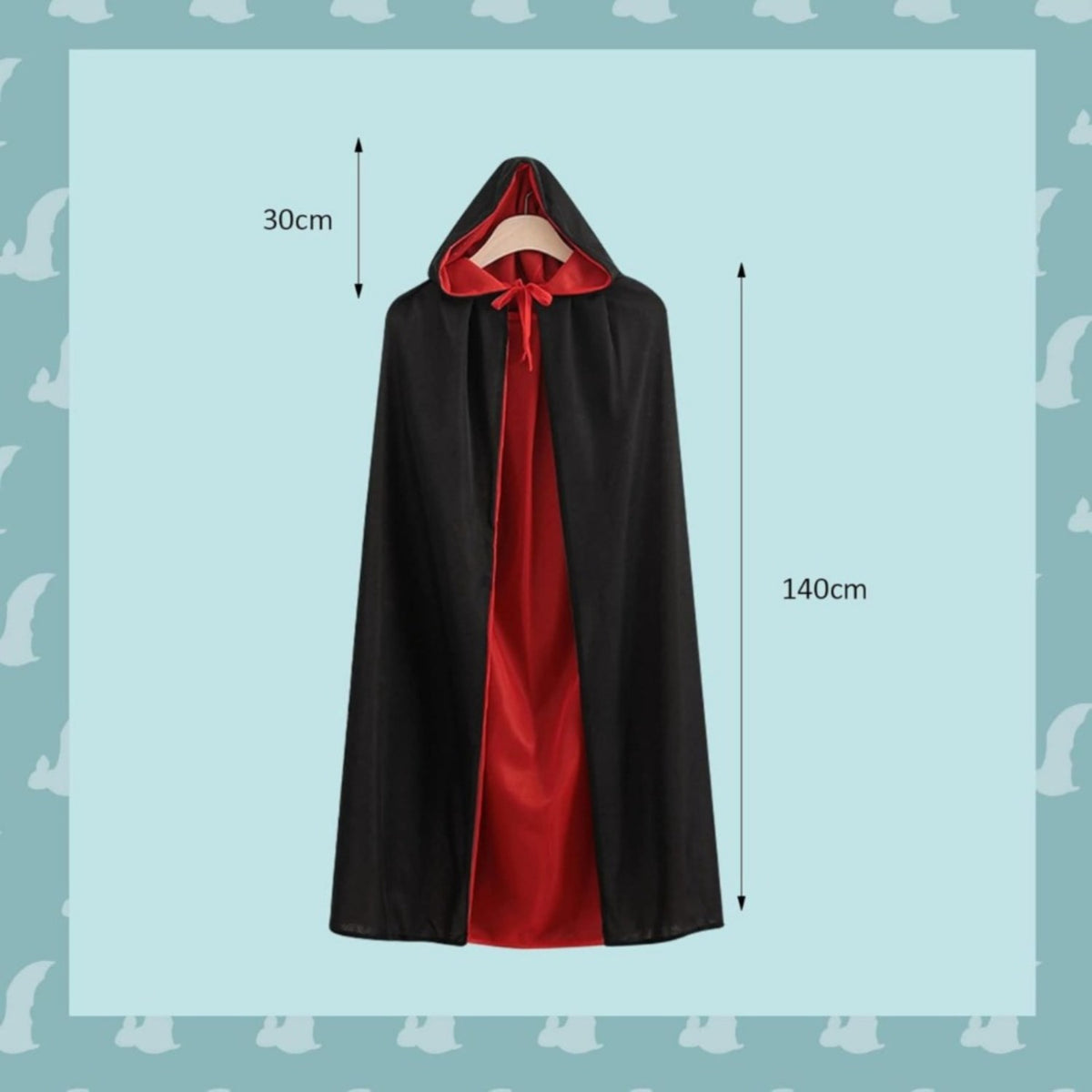 Unisex Black Cape: Evil Queen Cosplay, Ghost | Magic Stories