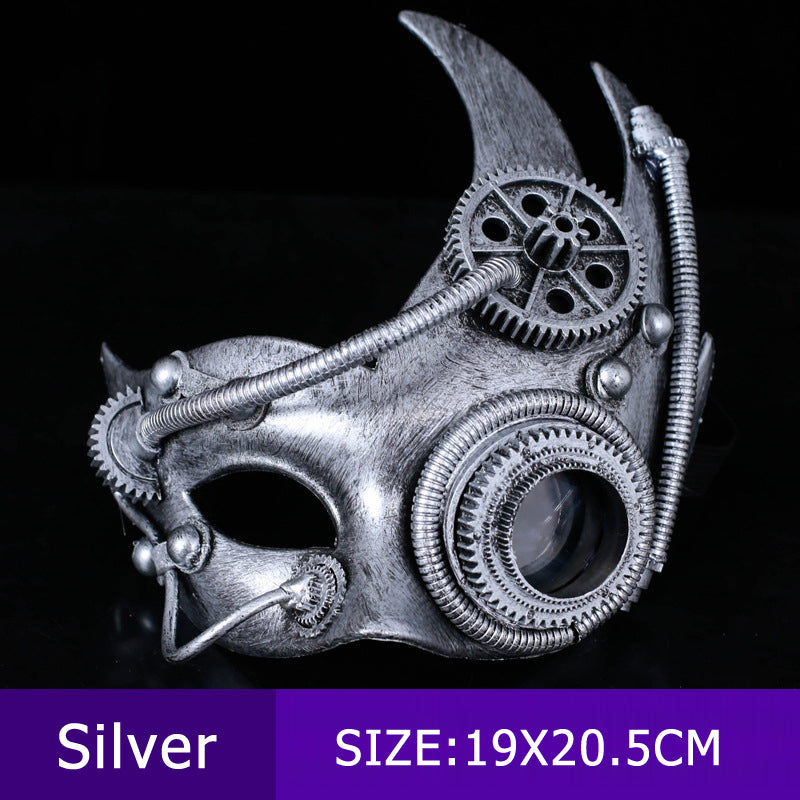 Mechanical Steampunk Retro Half Face Mask | Magic Stories