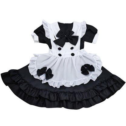 2D Lolita Western-style Dress Lolita Loli One-Piece Outfit Set — back view