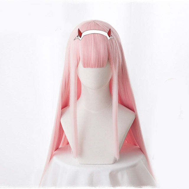 Solid Color Cosplay Wig — side view