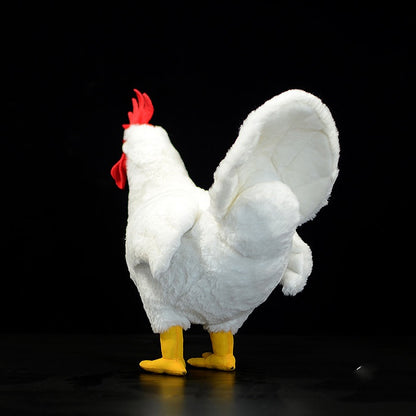 Cute Simulation White Rooster Plush Toy Doll | Magic Stories