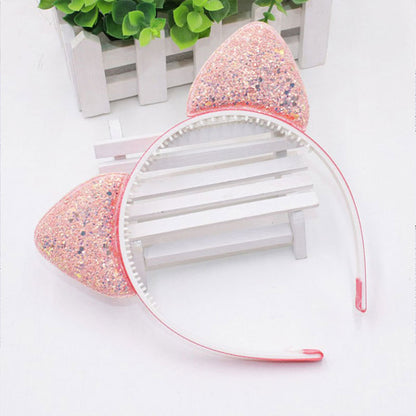 Cat Ears Headband Fine Sequins Cartoon — packaging