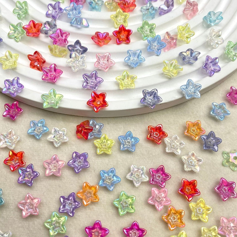 Translucent Flat-Back 5-Petal Acrylic Flower | Magic Stories