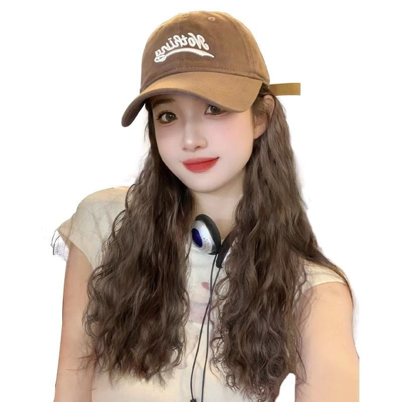 Hat Wig Integrated Fashion Large Wig Full-head Wig — packaging