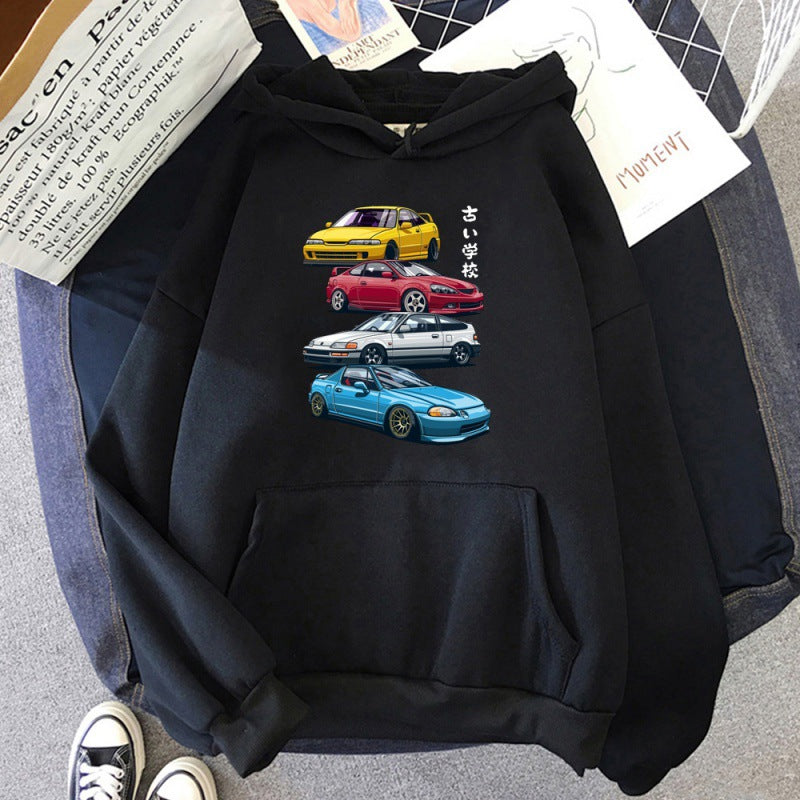 Anime Initial D Hoodie JDM Mix Civic CRX Integra Gedruck T Ho