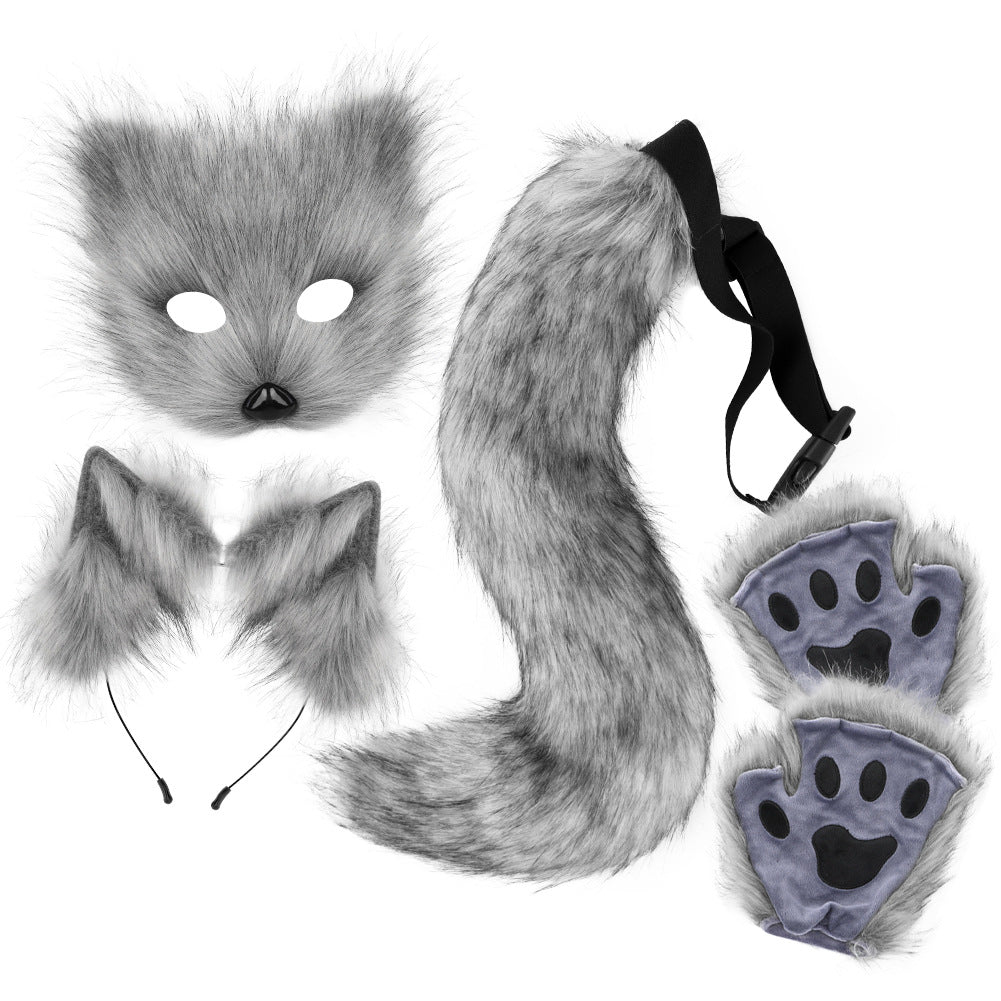 Halloween Plush Fox Mask Set Cosplay | Magic Stories