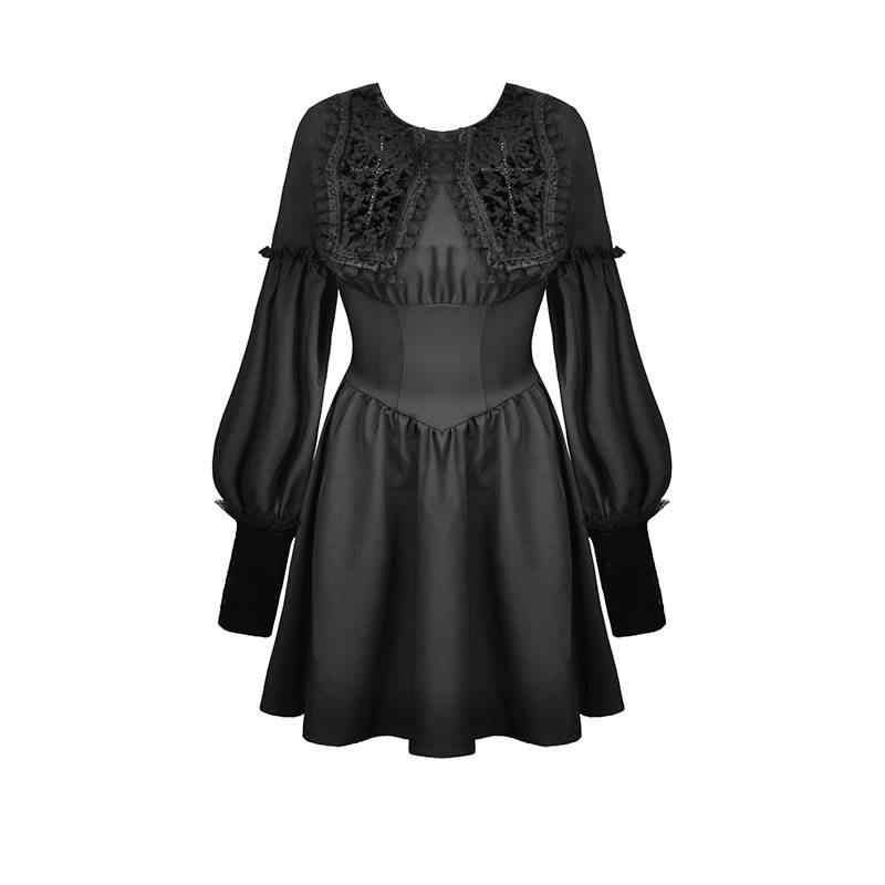 Female Coffin Collar Gothic Doll Dress | Magic Stories
