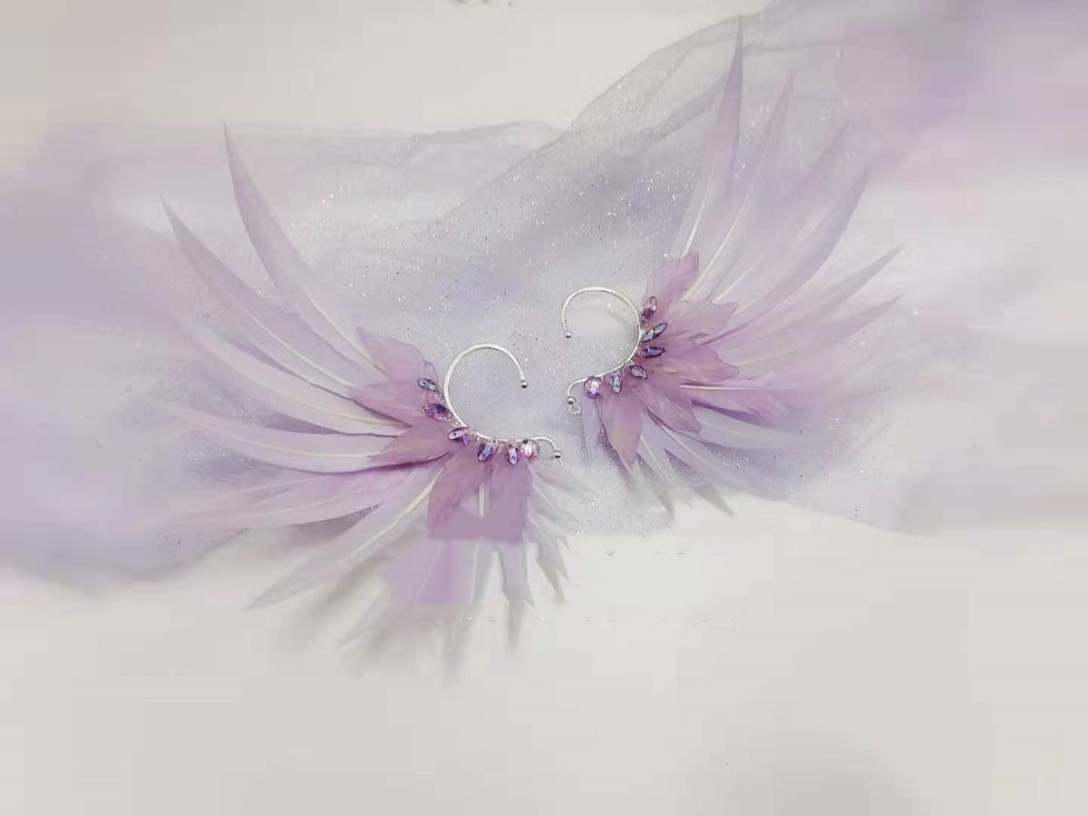 Feather Earrings Angel Wings Jewelry | Magic Stories