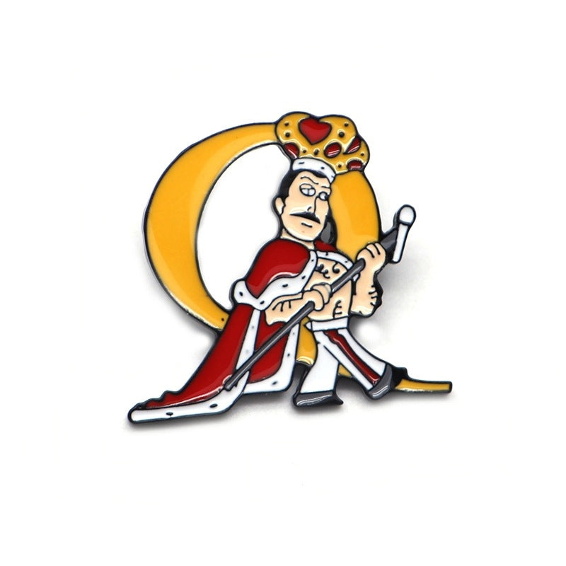 Cartoon anime oil drop brooch