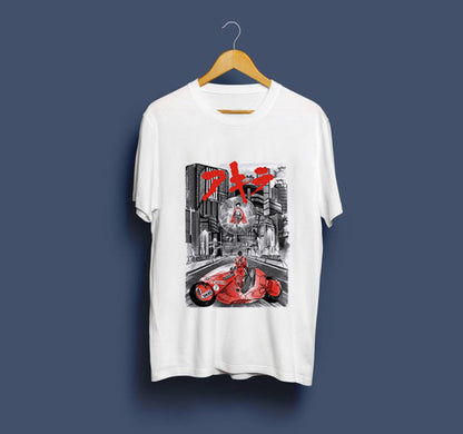 Neo Tokyo Awesome Guys T Shirt Man New Akira The Capsule T-Shirt Japan Anime Custom Tee Company T-shirts — scale reference