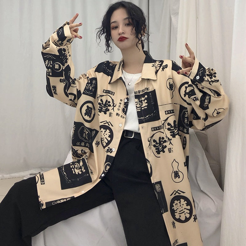 Streetwear Harajuku clothing ladies shirts — detail