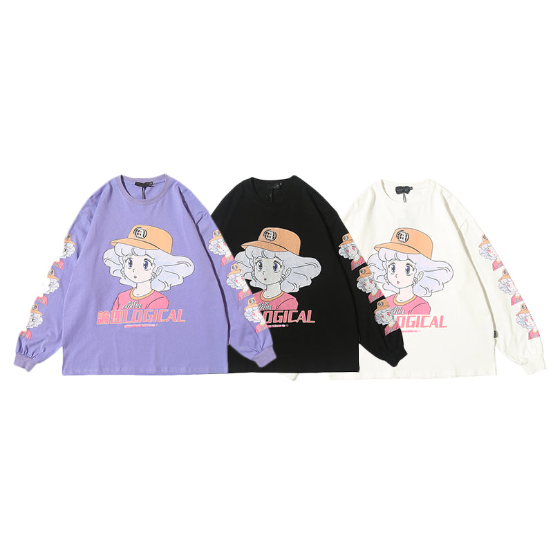 Anime character girl printed T-shirt | Magic Stories