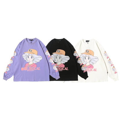Anime character girl printed T-shirt | Magic Stories